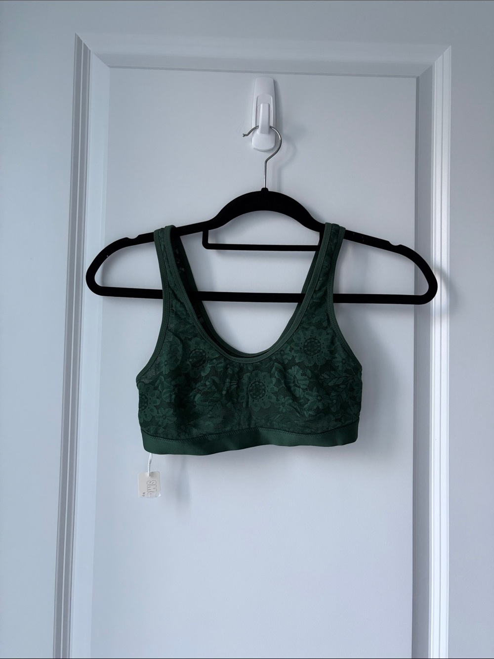 NWT Aerie Hunter Green Mesh Lace Scoop Bralette